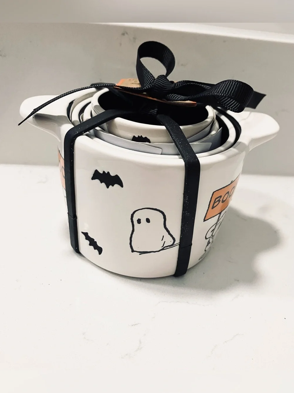 Rae Dunn x Peanuts Snoopy Halloween Measuring Cups Set of 4 NWT